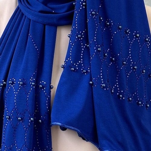 cotton jersey hijab abu dhabi royal blue
