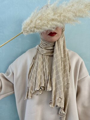 hijab de luxe khaima beige