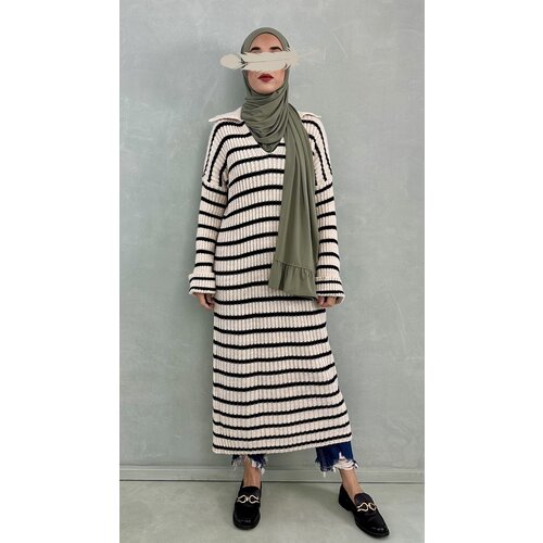 knitted dress zerba l-beige knitted dress zerba l-beige