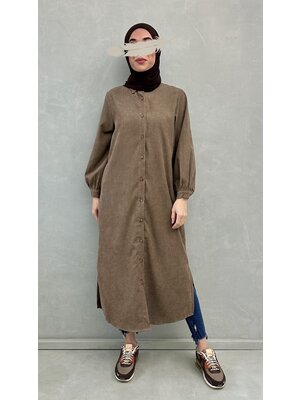 curduroy maxi blouse lonate coffee brown curduroy maxi blouse lonate coffee brown