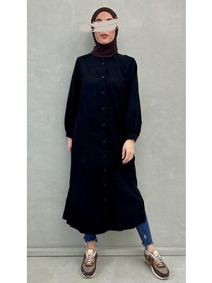 curduroy maxi blouse lonate black curduroy maxi blouse lonate black