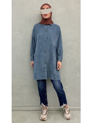 curduroy blouse guardia blue curduroy blouse guardia blue