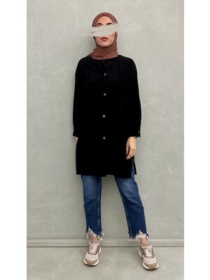 curduroy blouse guardia black curduroy blouse guardia black