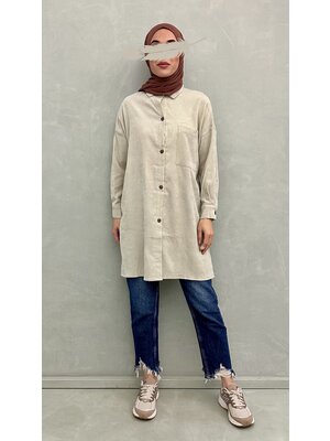 curduroy blouse guardia l-beige curduroy blouse guardia l-beige