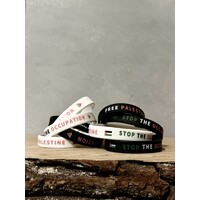 Free Palestine armbandjes (white)