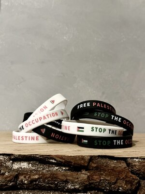 Free Palestine armbandjes (white) Free Palestine armbandjes (white)