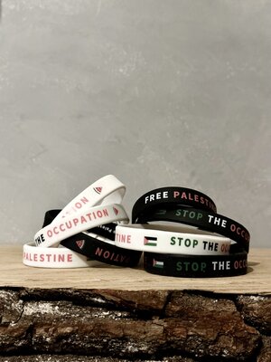 Free Palestine armbandjes (black) Free Palestine armbandjes (black)