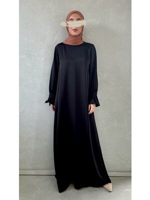 abaya bello (button sleeve) black abaya bello (button sleeve) black