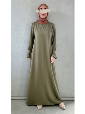 abaya bello (button sleeve) green abaya bello (button sleeve) green