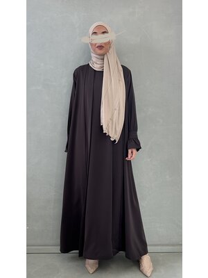 maxi set volantina (sleeve bottom) purple-brown maxi set volantina (sleeve bottom) purple-brown