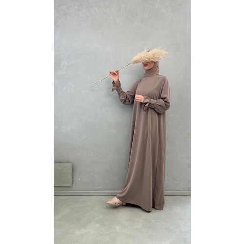 abaya bella (button sleeve) taupe abaya bella (button sleeve) taupe
