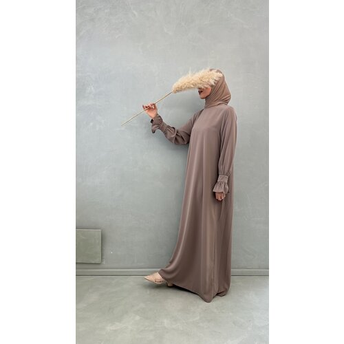 abaya bella (button sleeve) taupe abaya bella (button sleeve) taupe