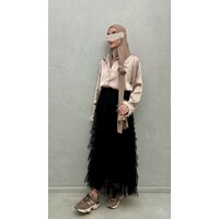 tulle rok farini black