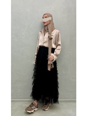 tulle rok farini black tulle rok farini black