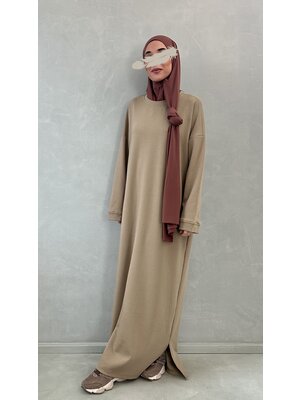 Maxi comfy sweater dress superiore d-beige Maxi comfy sweater dress superiore d-beige