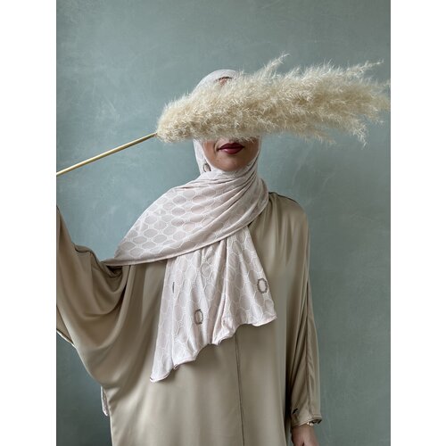 hijab de luxe khaima silver pink