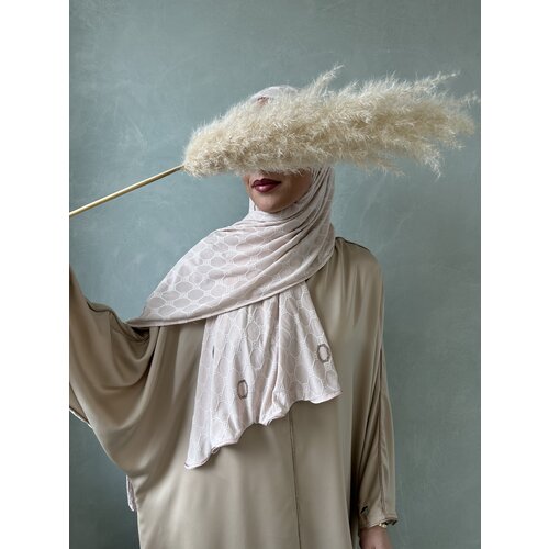 hijab de luxe khaima silver pink