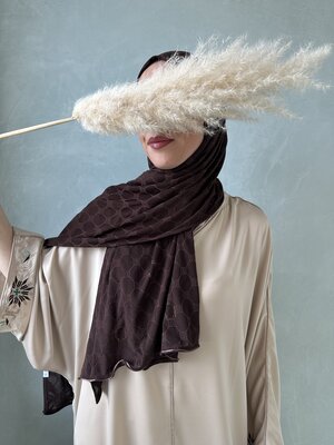 hijab de luxe khaima seal brown