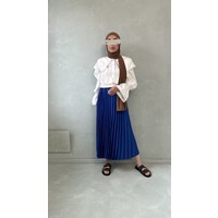 plisse skirt jelsi royal blue