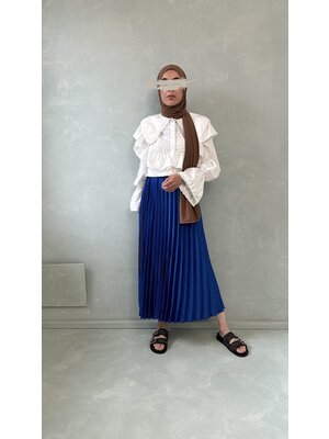 plisse skirt jelsi royal blue plisse skirt jelsi royal blue