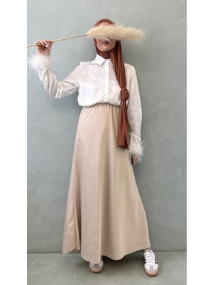 premium skirt  bonifati beige premium skirt  bonifati beige