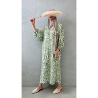 midi dress fiorenzuola green