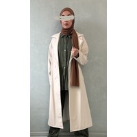 trenchcoat Leather look beige