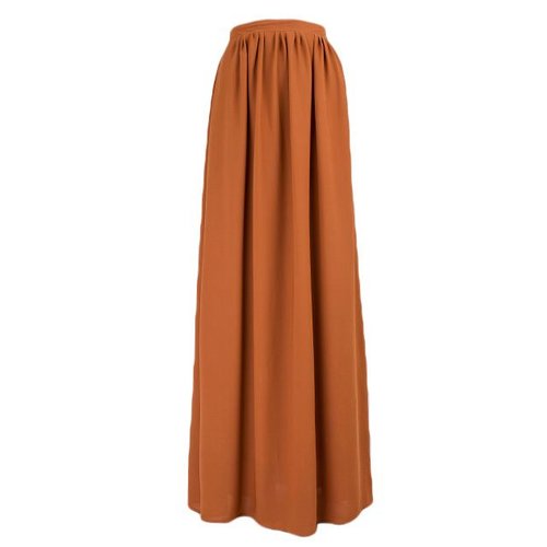 le boutique Lange maxi rok monica camel le boutique Lange maxi rok monica camel