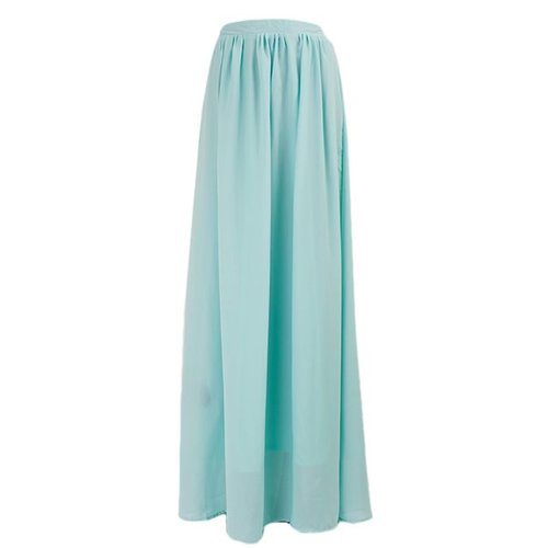 le boutique Lange maxi rok monica lichtblauw le boutique Lange maxi rok monica lichtblauw