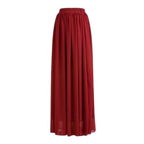 le boutique Lange maxi rok bordeaux le boutique Lange maxi rok bordeaux