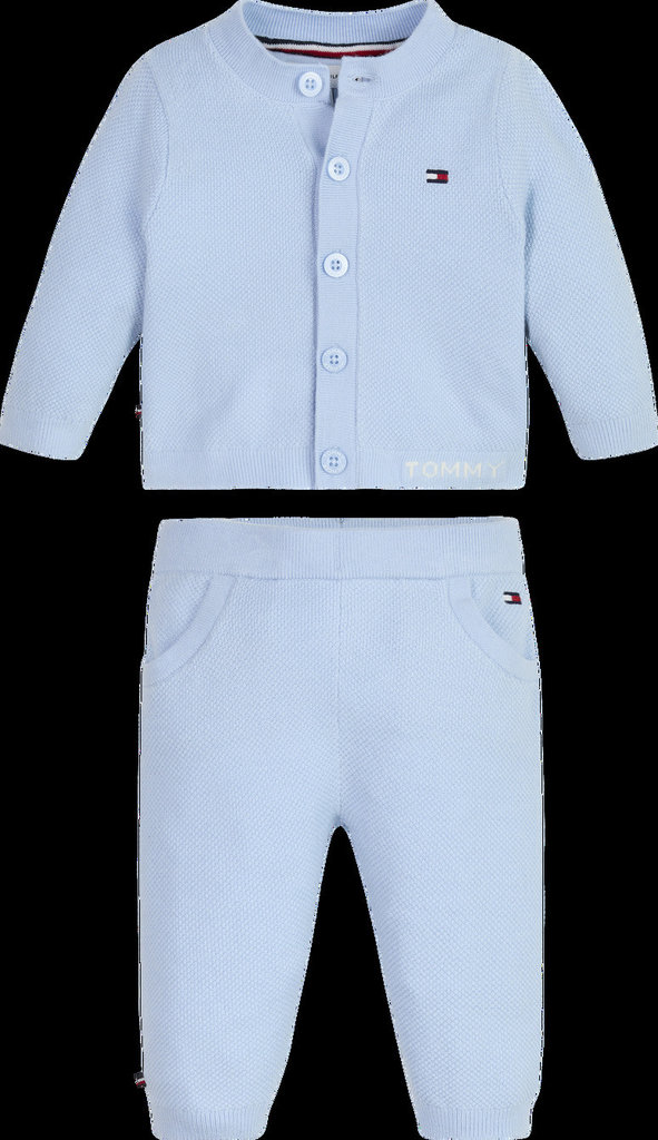 KN01477 Baby rib cardigan set