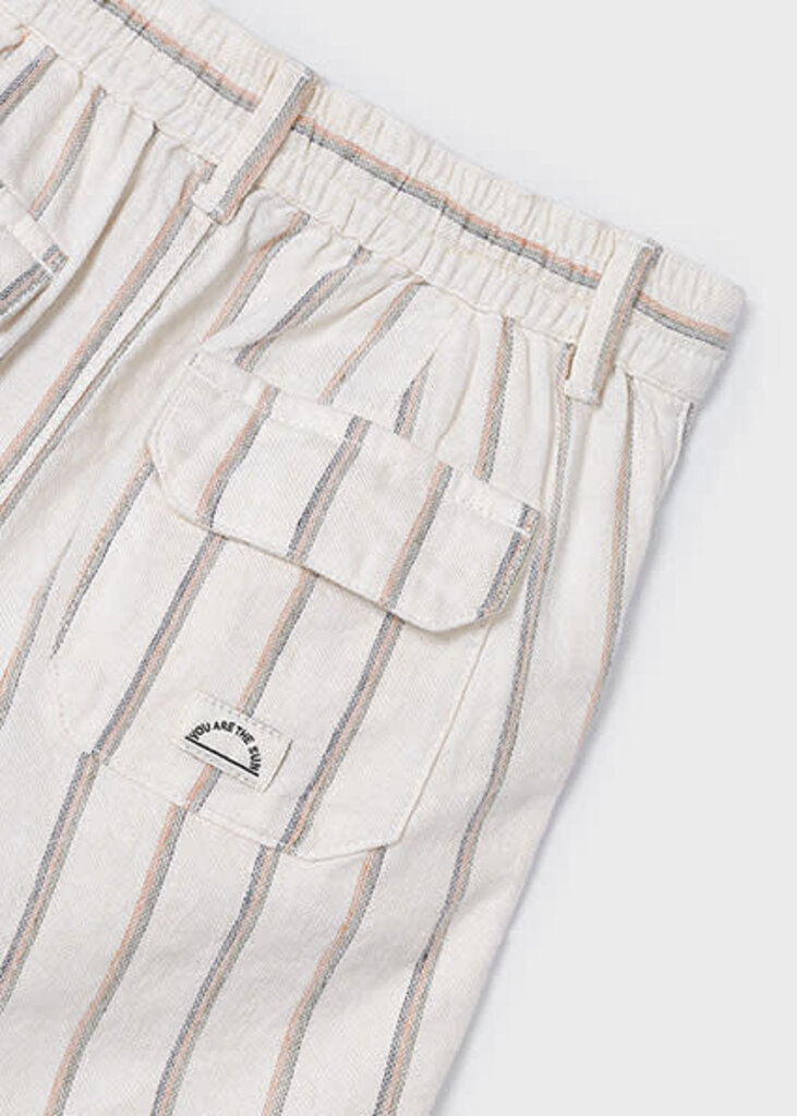 Mayoral 3279 Striped linen shorts