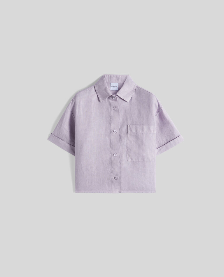 Aspesi 005ccl6000 shirt s/s lavender
