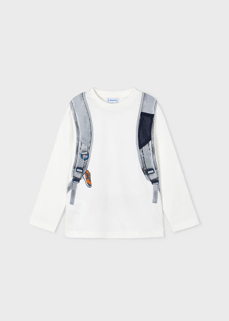 Mayoral 4049 L/s Backpack T-Shirt