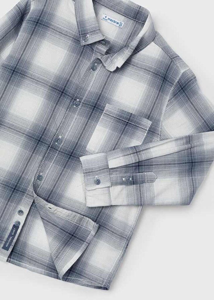 Mayoral 4114 L/s Checked shirt