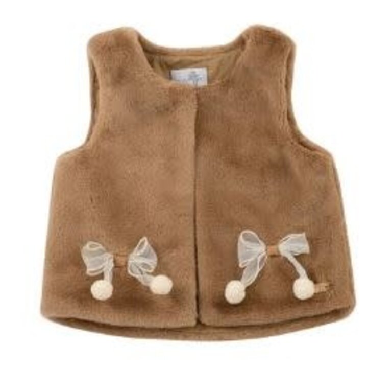 Natini 2850 12087 Gilet  fur bow