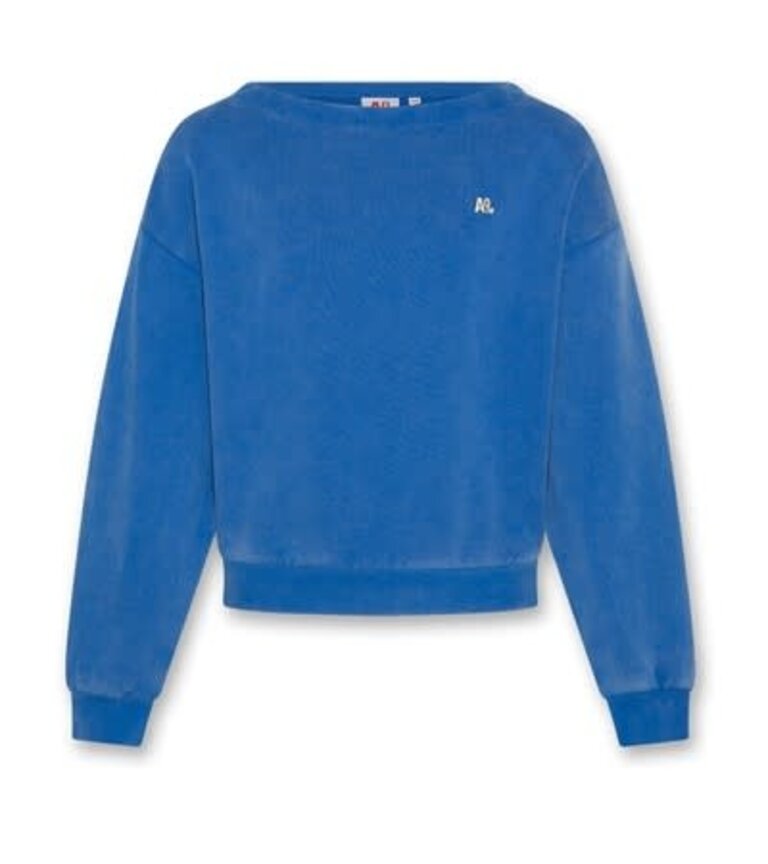 Ao76 125-1138-301 kabo sweater logo sw 707 bright blue