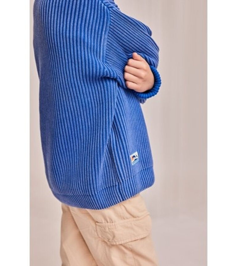 Ao76 125-2245-802 yaro c-neck fine 707 bright blue