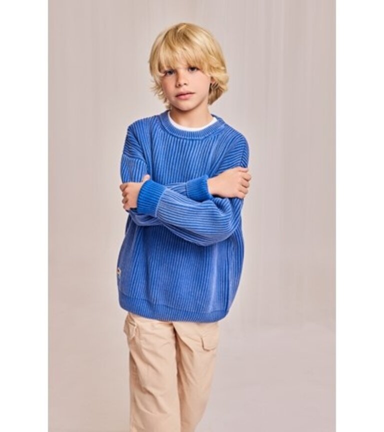 Ao76 125-2245-802 yaro c-neck fine 707 bright blue