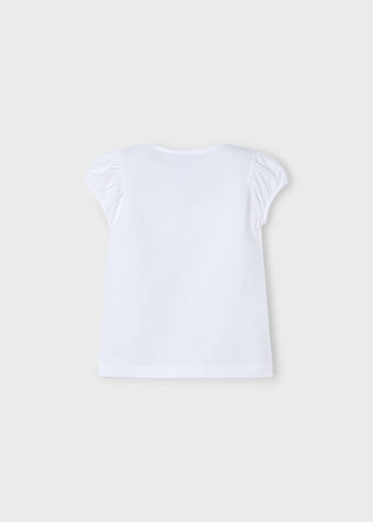 Mayoral 3003 S/s doll t-shirt 058 wht-orchid