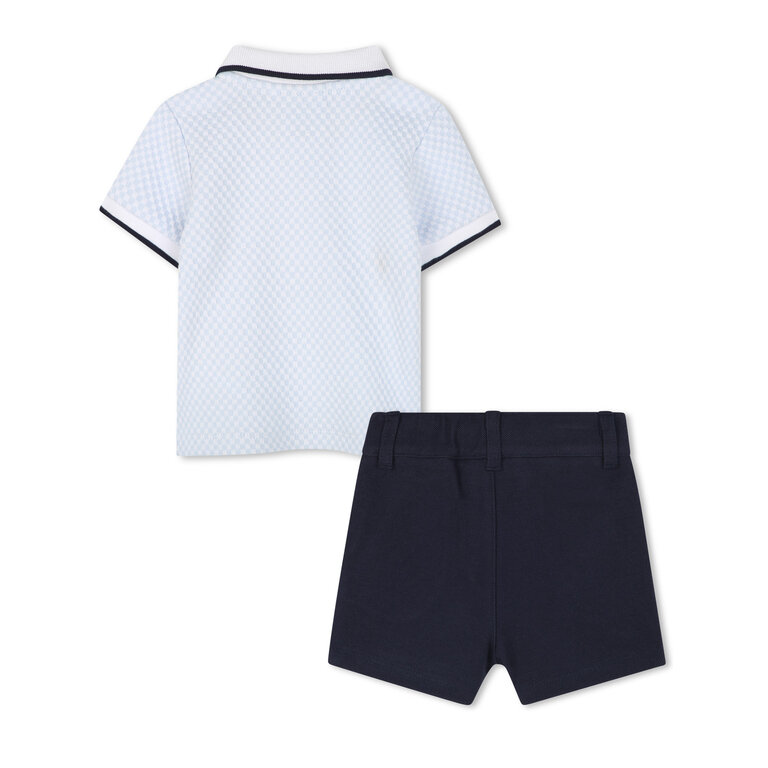 BOSS J52212 Ens. Polo+short Wit