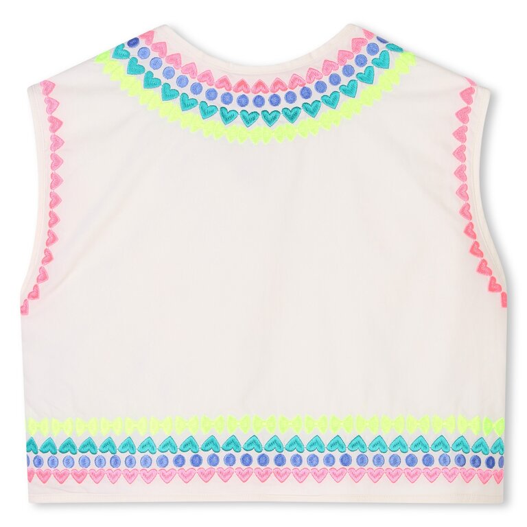 Billieblush U20875 gevoerde jas zonder mouwen