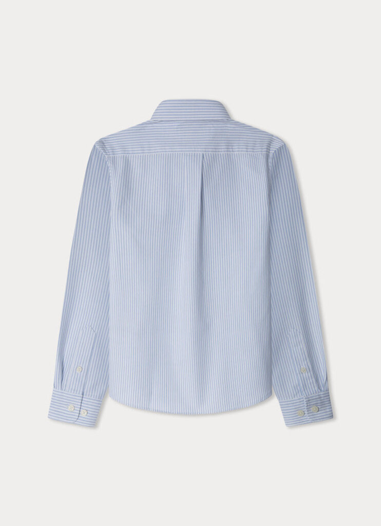 Hackett HK301756 Oxford stripe shirt 551Blu