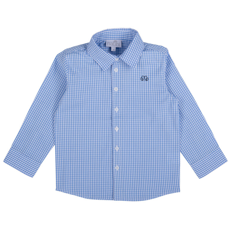 Natini Shirt Pierrot Vichy light blue