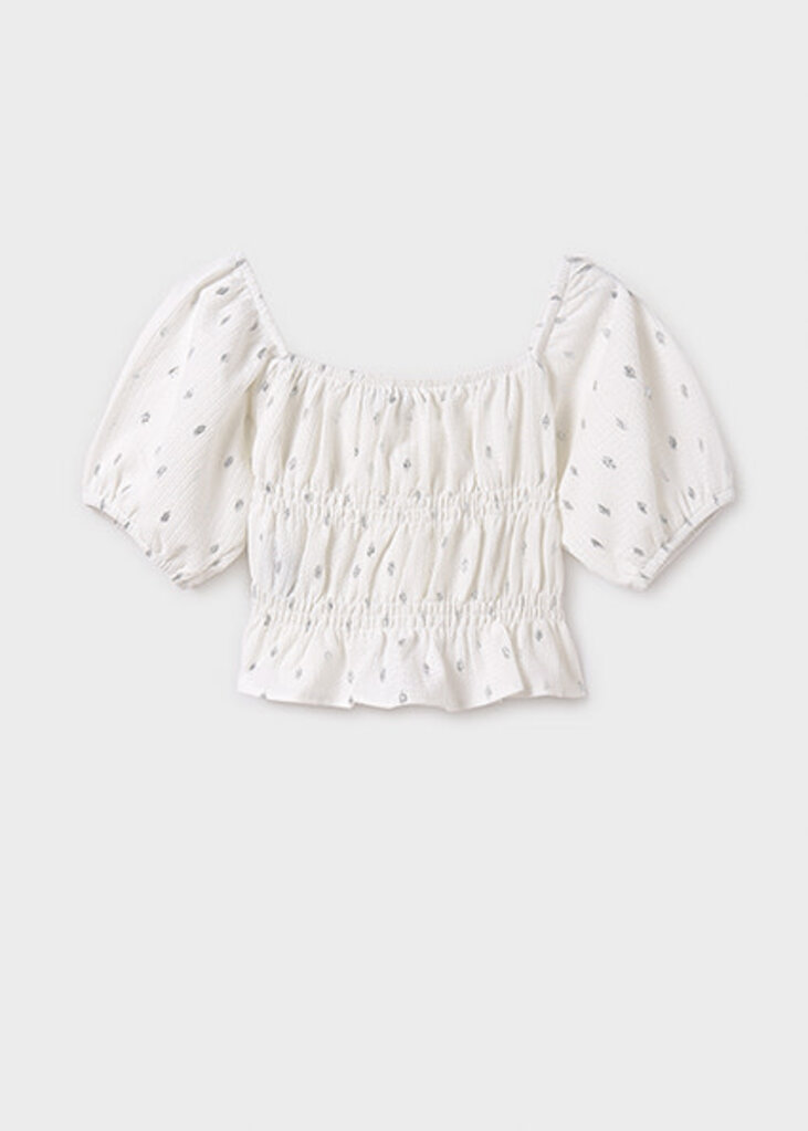 Mayoral 6025 Printed s/s T-shirt 075 Natural