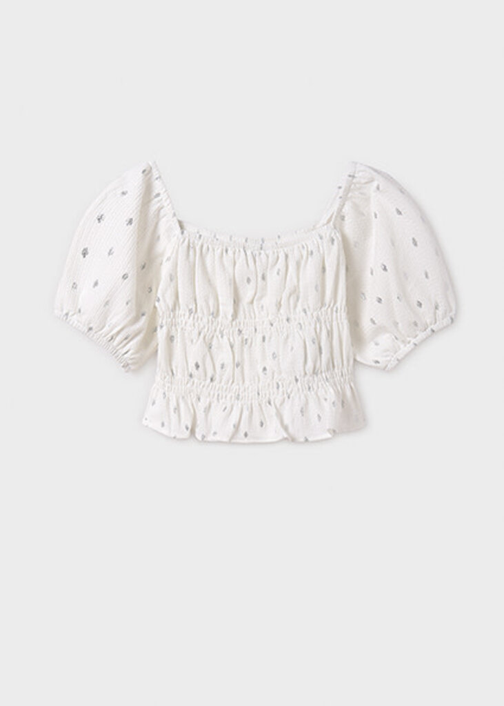 Mayoral 6025 Printed s/s T-shirt 075 Natural
