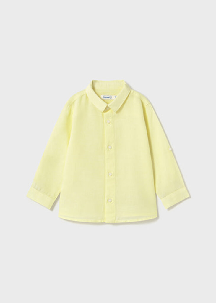 Mayoral 1116 L/s linen shirt 086 sorbet