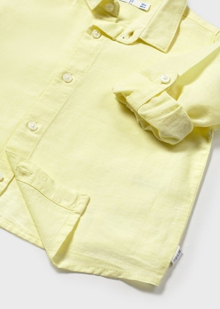 Mayoral 1116 L/s linen shirt 086 sorbet