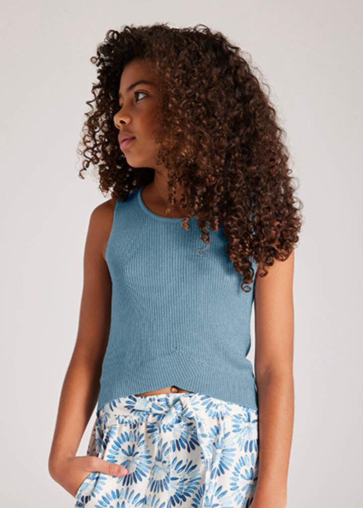 Mayoral 6039 Ribbed top 017 Lake