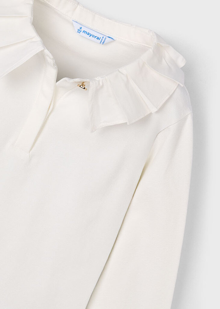 Mayoral 131 L/s basic polo 082 cream